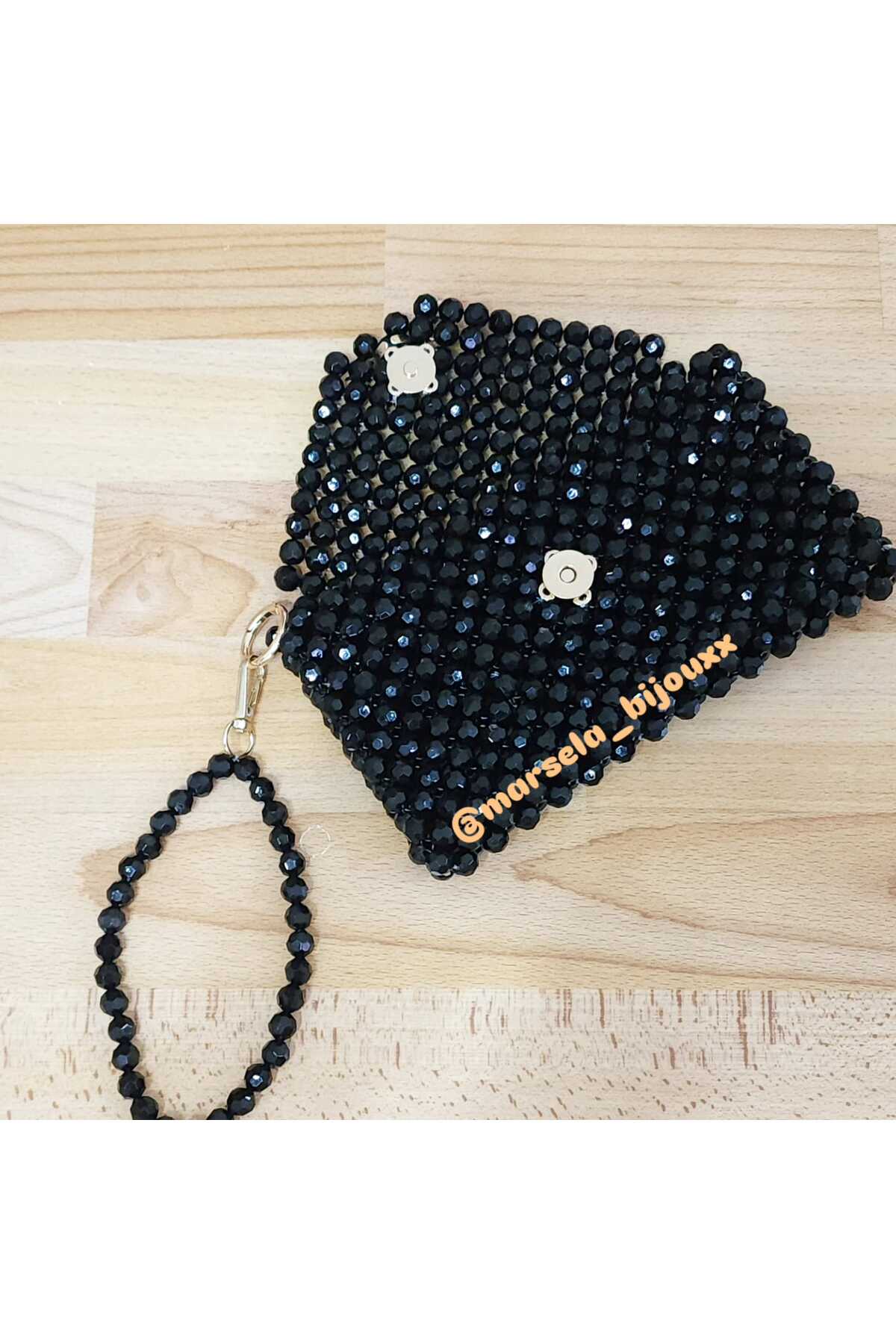 Marsela Boncuk Clutch, Telefon Çantası, Cüzdan
